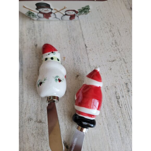 Variety snowman bowl spreader Santa figure Xmas decor home collection - Picture 9 of 13